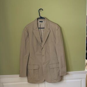 Polo Ralph Lauren 3-button Tan 100% Cotton Khaki Chino Blazer Men’s XL